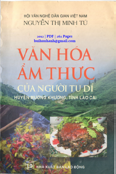 Văn Hóa Ẩm Thực Của Người Tu Dí (NXB Lao Động 2012) - Nguyễn Thị Minh Tú, 262 Trang
