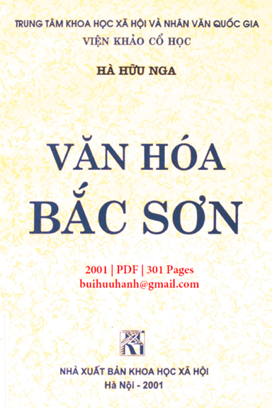 Văn Hoá Bắc Sơn (NXB Khoa Học Xã Hội 2001) - Hà Hữu Nga, 301 Trang