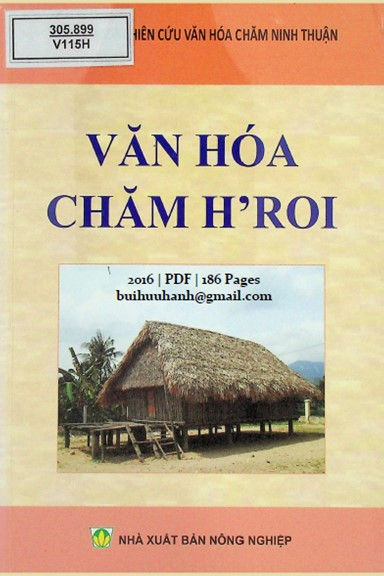Văn Hóa Chăm H'Roi (NXB Nông Nghiệp 2016) - Trượng Tính, 186 Trang