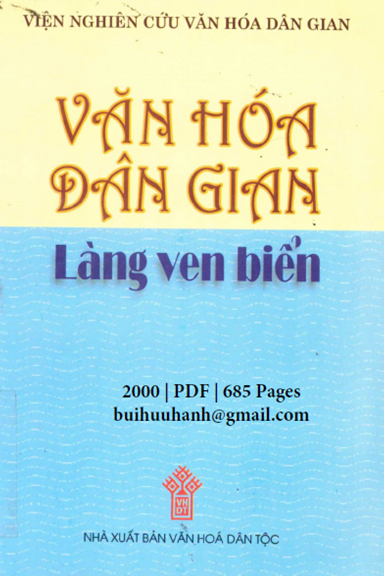 Văn Hoá Dân Gian Làng Ven Biển (NXB Văn Hóa Dân Tộc 2000) - Ngô Đức Thịnh, 685 Trang