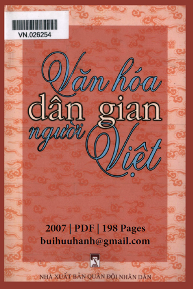 Văn Hóa Dân Gian Người Việt (NXB Quân Đội 2007) - Vũ Ngọc Khánh, 198 Trang