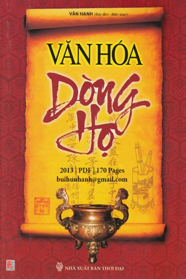 Văn Hóa Dòng Họ (NXB Thời Đại 2013) - Vạn Hạnh, 170 Trang