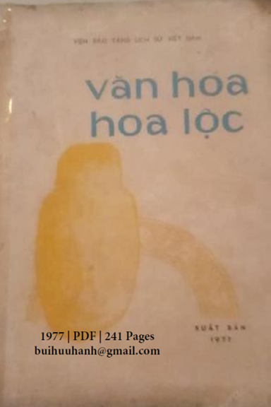 Văn Hóa Hoa Lộc (NXB Hà Nội 1977) - Phạm Văn Kỉnh, 241 Trang