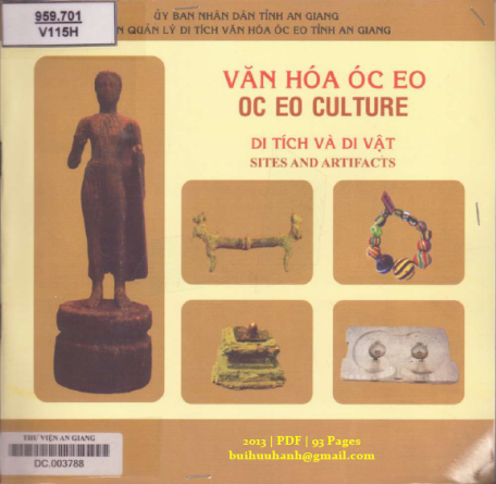Văn Hóa Óc Eo Di Tích Và Di Vật (NXB An Giang 2013) - Nguyễn Thị Hà, 39 Trang