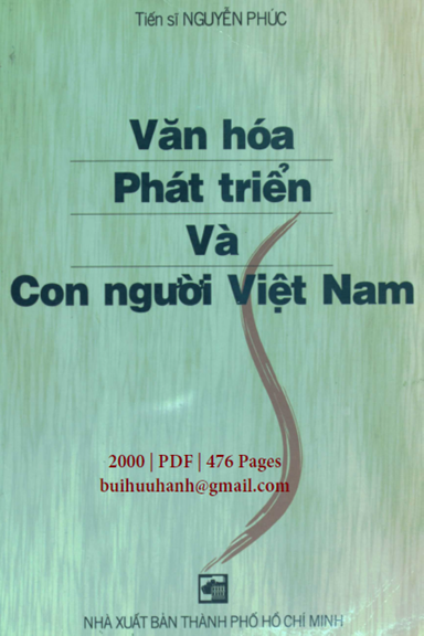 Văn Hóa Phát Triển Và Con Người Việt Nam (NXB Tổng Hợp 2000) - Nguyễn Phúc, 476 Trang