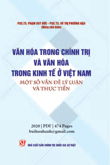 Văn Hóa Trong Chính Trị Và Văn Hóa Trong Kinh Tế Ở Việt Nam (NXB Chính Trị 2020) - Phạm Duy Đức