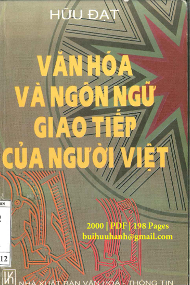 Văn Hóa Và Ngôn Ngữ Giao Tiếp Của Người Việt (NXB Văn Hóa Thông Tin 2000) - Hữu Đạt, 198 Trang