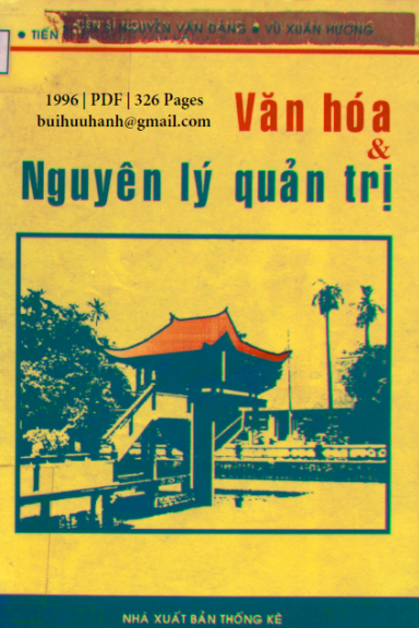 Văn Hóa Và Nguyên Lý Quản Trị (NXB Thống Kê 1996) - Nguyễn Văn Đáng, 326 Trang