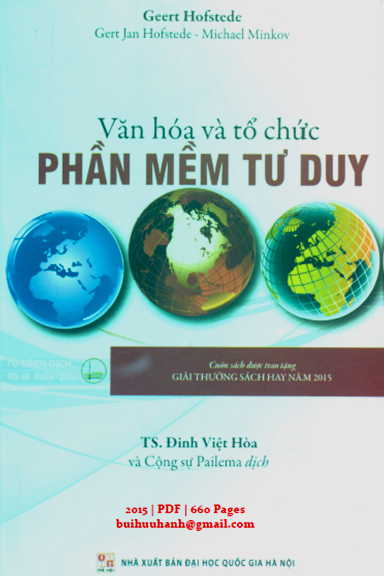 Văn Hóa Và Tổ Chức Phần Mềm Tư Duy (NXB Đại Học Quốc Gia 2015) - Geert Hofstede, 660 Trang