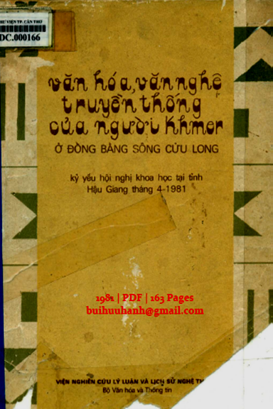 Văn Hoá Văn Nghệ Truyền Thống Của Đồng Bào Khmer Ở Đồng Bằng Sông Cửu Long - Nguyễn Phúc, 163 Trang
