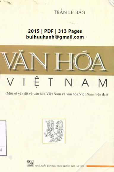 Văn Hóa Việt Nam (NXB Đại Học Quốc Gia 2015) - Trần Lê Bảo, 313 Trang