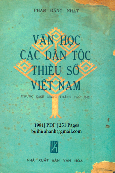 Văn Học Các Dân Tộc Thiểu Số Việt Nam (NXB Văn Hóa 1981) - Phan Đăng Nhật, 251 Trang