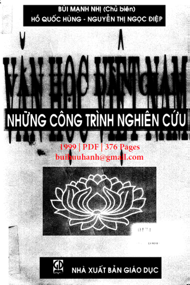 Văn Học Dân Gian Những Công Trình Nghiên Cứu (NXB Giáo Dục 1999) - Bùi Mạnh Nhị, 376 Trang
