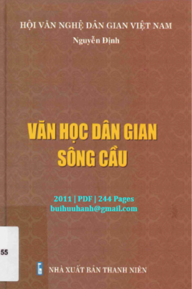 Văn Học Dân Gian Sông Cầu (NXB Thanh Niên 2011) - Nguyễn Định, 244 Trang