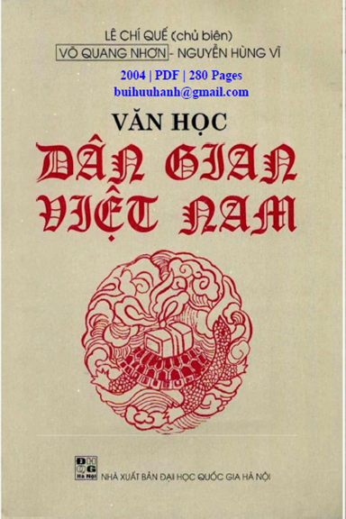 Văn Học Dân Gian Việt Nam (NXB Đại Học Quốc Gia 2004) - Lê Chí Quế, 280 Trang