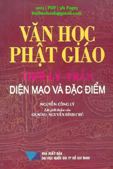 Văn Học Phật Giáo Thời Lý-Trần Diện Mạo Đặc Điểm (NXB Đại Học Quốc Gia 2003) - Nguyễn Công Lý