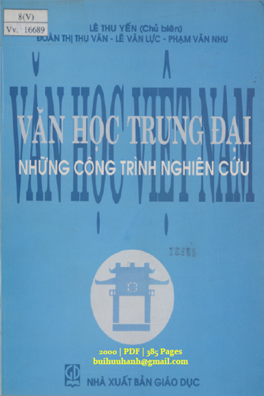 Văn Học Trung Đại Những Công Trình Nghiên Cứu (NXB Giáo Dục 2000) - Lê Thu Yến, 385 Trang