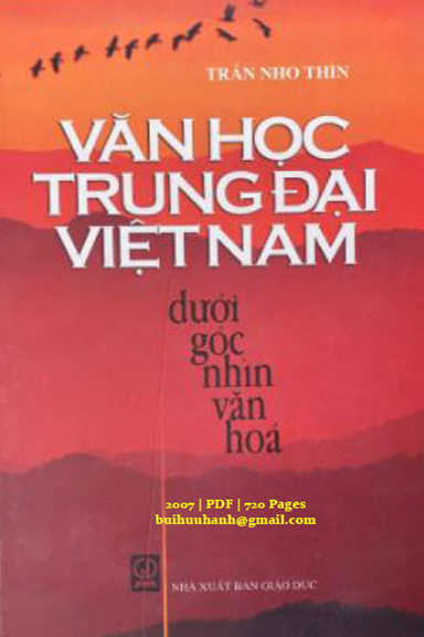 Văn Học Trung Đại Việt Nam Dưới Góc Nhìn Văn Hóa (NXB Giáo Dục 2007) - Trần Nho Thìn, 720 Trang