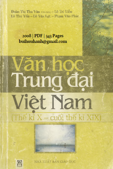 Văn Học Trung Đại Việt Nam (NXB Giáo Dục 2008) - Đoàn Thị Thu Vân, 343 Trang