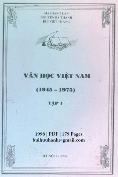 Văn Học Việt Nam 1945-1975 Tập 1 (NXB Giáo Dục 1998) - Mã Giang Lân, 179 Trang