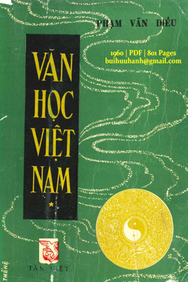 Văn Học Việt Nam (NXB Tân Việt 1960) - Phạm Văn Diêu, 801 Trang