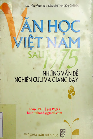 Văn Học Việt Nam Sau 1975 Những Vấn Đề Nghiên Cứu Và Giảng Dạy (NXB Giáo Dục 2009) - Nguyễn Văn Long