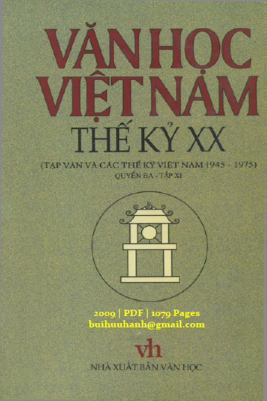 Văn Học Việt Nam Thế Kỷ XX Quyển 3 Tập 11 (NXB Văn Học 2009) - Trịnh Bá Đĩnh, 1079 Trang