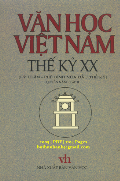 Văn Học Việt Nam Thế Kỷ XX Quyển 5 Tập 2 (NXB Văn Học 2005) - Nguyễn Ngọc Thiện, 1104 Trang