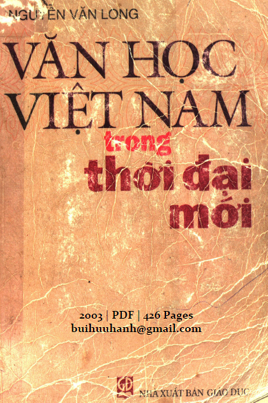 Văn Học Việt Nam Trong Thời Đại Mới (NXB Giáo Dục 2003) - Nguyễn Văn Long, 426 Trang