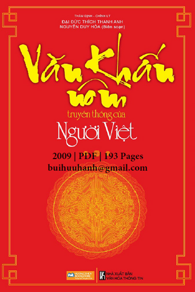 Văn Khấn Nôm Truyền Thống Của Người Việt (NXB Văn Hóa Thông Tin 2009) - Nguyễn Duy Hòa, 192 Trang