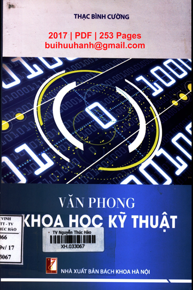 Văn Phong Khoa Học Kỹ Thuật (NXB Bách Khoa 2017) - Thạc Bình Cường, 253 Trang