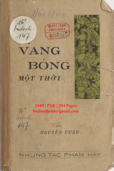 Vang Bóng Một Thời (NXB Tân Dân 1940) - Nguyễn Tuân, 204 Trang