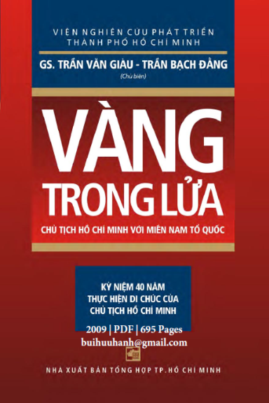 Vàng Trong Lửa (NXB Tổng Hợp 2009) - Trần Văn Giàu, 695 Trang