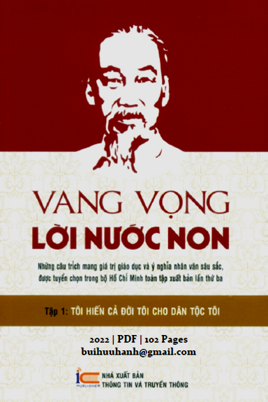Vang Vọng Lời Nước Non Tập 1 (NXB Thông Tin Truyền Thông 2022) - Lê Hải Bình, 102 Trang