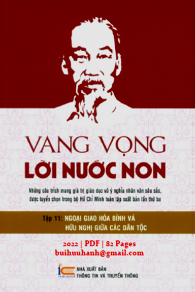 Vang Vọng Lời Nước Non Tập 11 (NXB Thông Tin Truyền Thông 2022) - Lê Hải Bình, 82 Trang