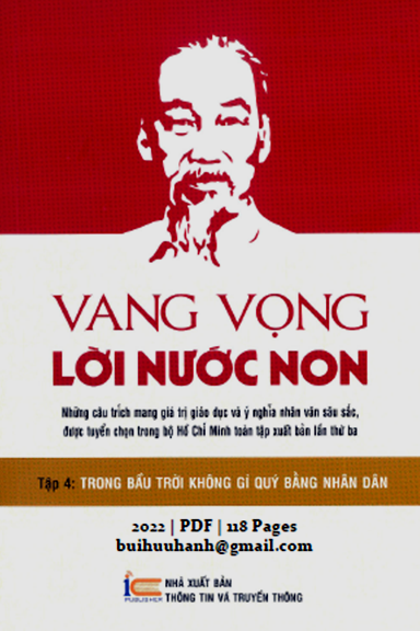 Vang Vọng Lời Nước Non Tập 4 (NXB Thông Tin Truyền Thông 2022) - Lê Hải Bình, 118 Trang