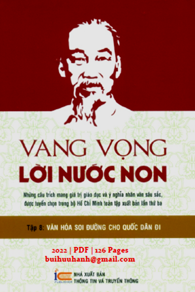 Vang Vọng Lời Nước Non Tập 8 (NXB Thông Tin Truyền Thông 2022) - Lê Hải Bình, 126 Trang
