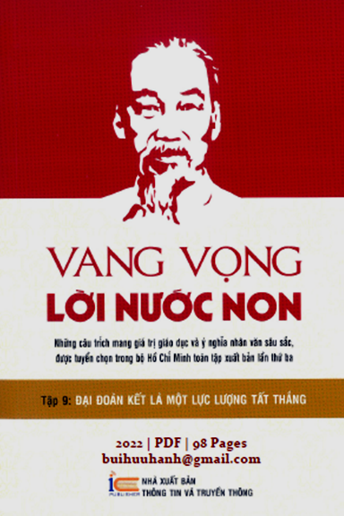 Vang Vọng Lời Nước Non Tập 9 (NXB Thông Tin Truyền Thông 2022) - Lê Hải Bình, 98 Trang