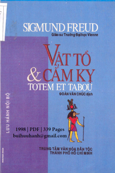 Vật Tổ Và Cấm Kỵ (NXB Văn Hóa Dân Tộc 1998) - Sigmund Freud, 339 Trang