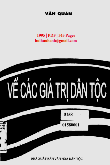 Về Các Giá Trị Dân Tộc (NXB Văn Hóa Dân Tộc 1995) - Văn Quân, 345 Trang