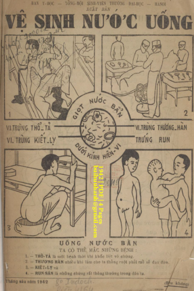 Vệ Sinh Nước Uống (NXB Ngày Nay 1942) - Vũ Văn Cẩn, 4 Trang