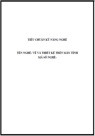 Vẽ Và Thiết Kế Trên Máy Tính (NXB Hà Nội 2009) - Tạ Xuân Tề, 127 Trang