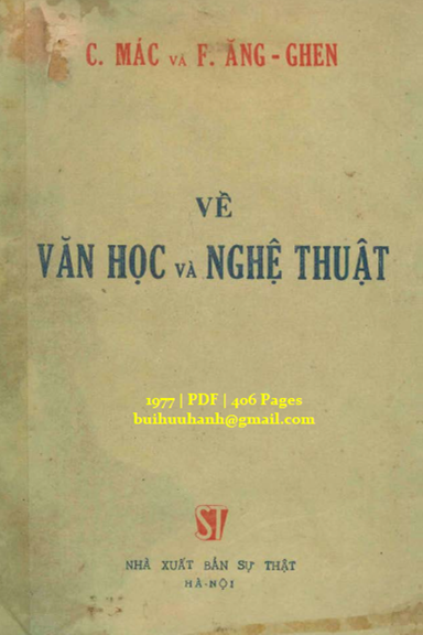 Về Văn Học Nghệ Thuật (NXB Sự Thật 1977) - Các Mác, 406 Trang