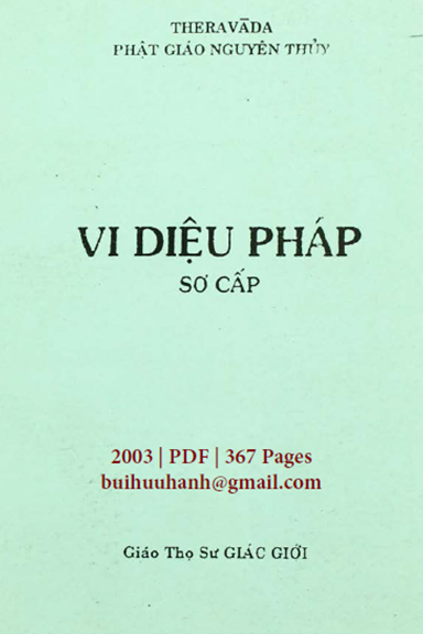 Vi Diệu Pháp Sơ Cấp (NXB Vạn Hạnh 2003) - Giác Giới, 367 Trang