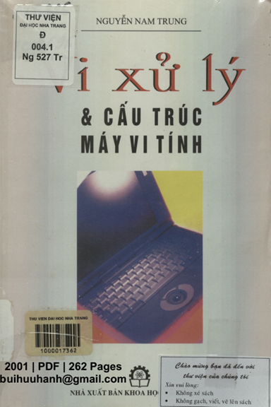 Vi Xử Lý Và Cấu Trúc Máy Vi Tính (NXB Khoa Học Kỹ Thuật 2001) - Nguyễn Nam Trung, 262 Trang