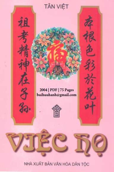 Việc Họ (NXB Văn Hóa Dân Tộc 2004) - Tân Việt, 75 Trang