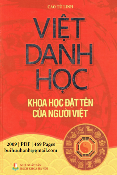 Việt Danh Học (NXB Thời Đại 2009) - Cao Từ Linh, 469 Trang