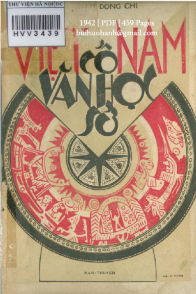 Việt Nam Cổ Văn Học Sử (NXB Hàn Thuyên 1942) - Nguyễn Đổng Chi, 459 Trang