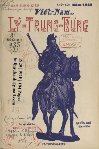 Việt Nam Lý Trung Hưng Quyển 2 (NXB Đức Lưu Phương 1929) - Phạm Minh Kiên, 104 Trang