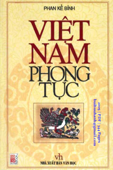 Việt Nam Phong Tục (NXB Văn Học 2005) - Phan Kế Bính, 344 Trang